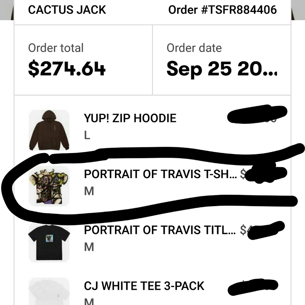 Travis scott portrait of travis shirt - Picture 3 of 3
